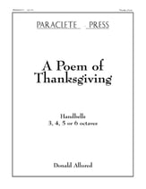 Poem of Thanksgiving Handbell sheet music cover